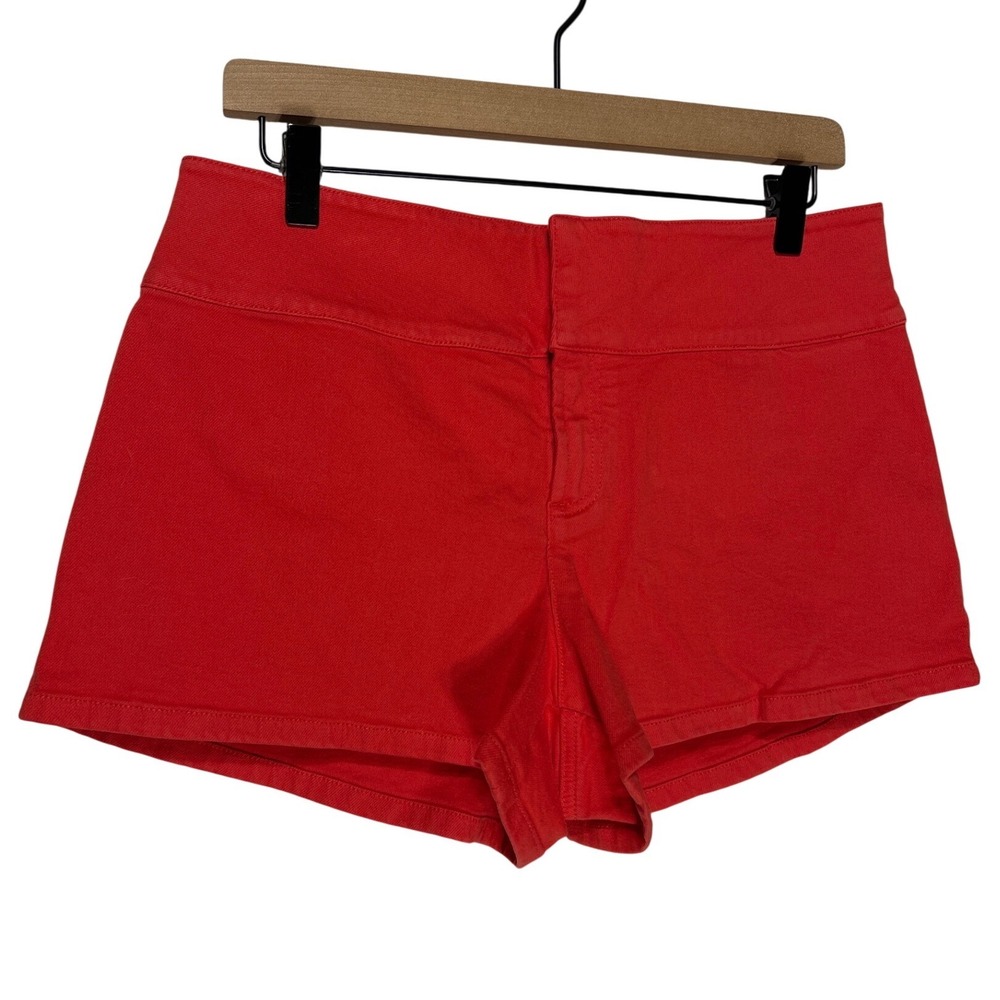 Alice + Olivia Jeans Bright Poppy Red Shorts Size 31 Retail: $265 NWT